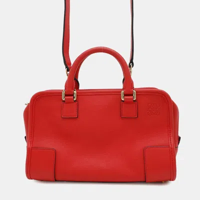 Pre-owned Loewe Red Leather Amazonas 23 Shoulder Bag