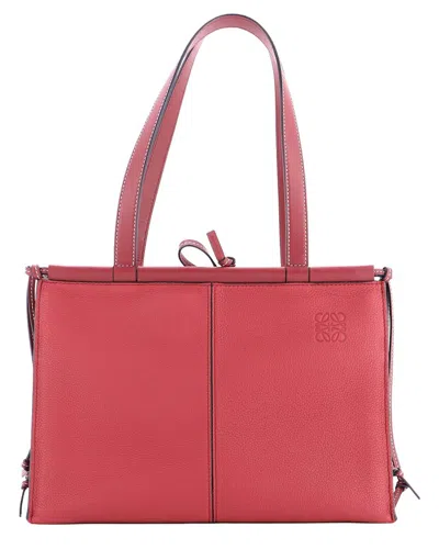 Loewe Red Leather Cushion Tote Small (authentic Pre-loved)