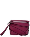 Loewe Red Leather Mini Puzzle Crossbody Handbag (authentic Pre-loved)