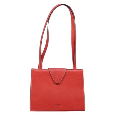 Pre-owned Loewe Red Leather Tote Bag ()