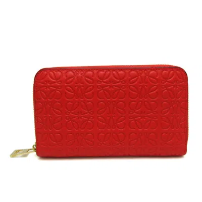 Loewe Red Leather Wallet  ()