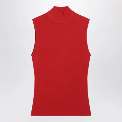 Loewe Red Viscose Blend Sleeveless Top