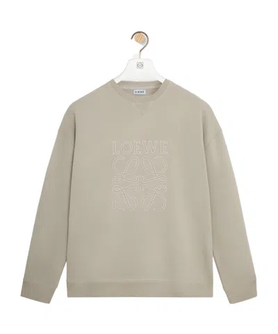 Loewe Regular Fit Sweatshirt In Nude
