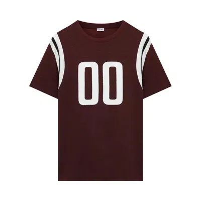 Pre-owned Loewe Regular Fit T-shirt 'burgundy' | Red | Men's Size L