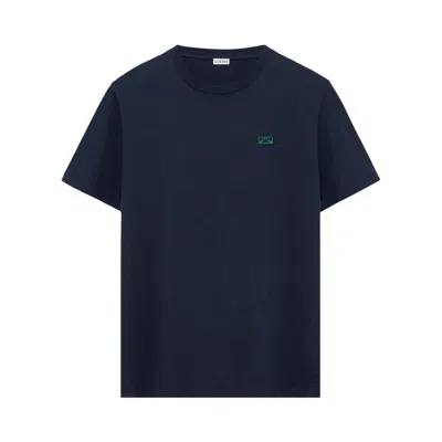 Pre-owned Loewe Regular Fit T-shirt 'dark Navy' | Blue | Men's Size S