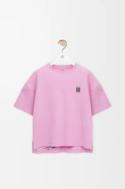 Loewe X Louis Wain Futurist Cats Cotton-blend T-shirt In Pink