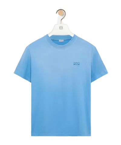 Loewe Regular Fit T-shirt In Cotton In Blue