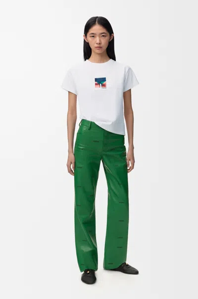 Loewe Regular Fit T-shirt In Cotton Size: L For Woman In White