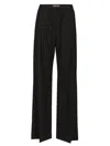 Loewe Regular Fit Wool Trousers Black