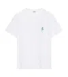 Loewe Womens White Floral Anagram-embroidery Relaxed-fit Cotton-jersey T-shirt In White