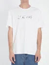 Loewe Logo-embroidered Cotton-jersey T-shirt In White