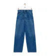 Loewe Cropped Denim Jeans In Blue