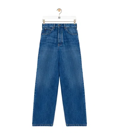 LOEWE RELAXED-FIT CURVED-LEG JEANS
