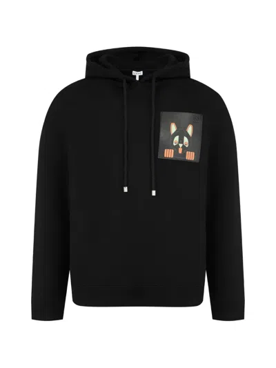 Loewe Relaxed Fit Graphic Sweatshirt In Black