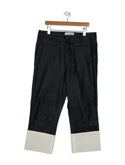 Pre-owned Loewe Relaxed Fit Jeans In Black