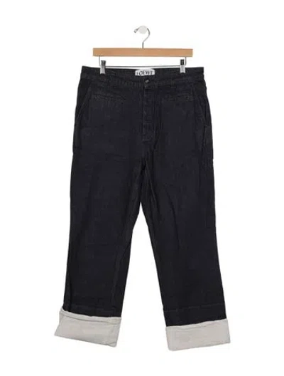 Pre-owned Loewe Relaxed Fit Jeans In Black