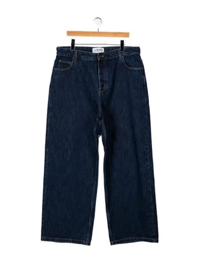 Pre-owned Loewe Relaxed Fit Jeans In Blue