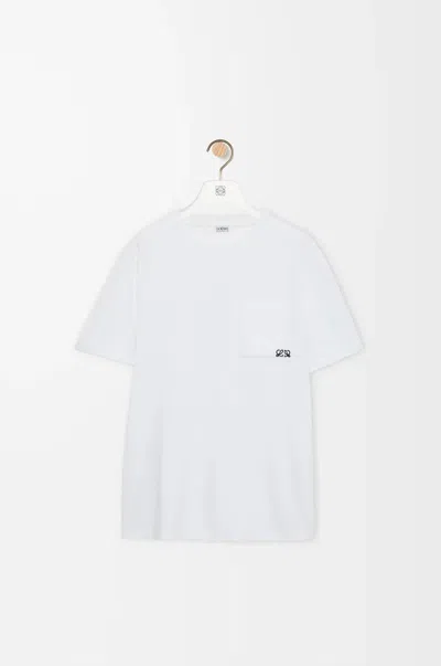 Loewe Relaxed Fit Logo T-shirt For Men In White