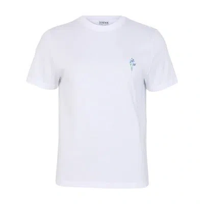Loewe Relaxed Fit T-shirt In Cotton In White