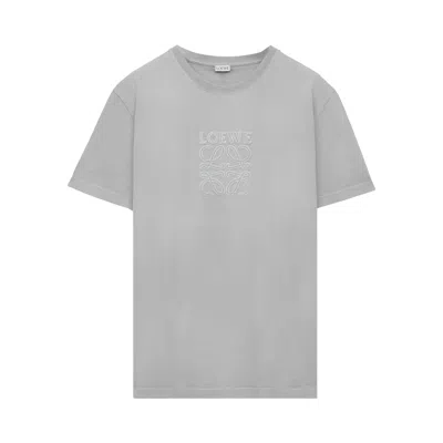 Pre-owned Loewe Relaxed Fit T-shirt 'light Grey' | Men's Size M In Gray