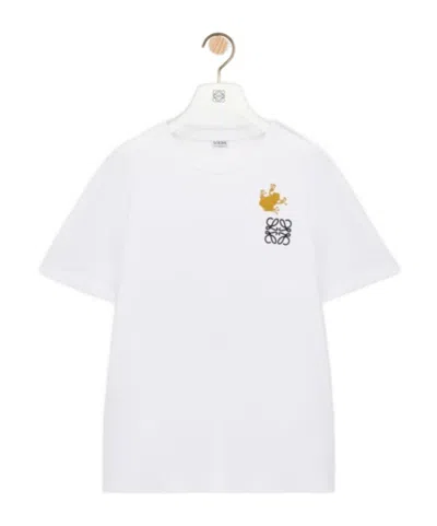 Loewe Relaxed Fit T-shirt In Cotton In White