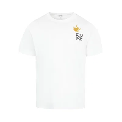 Pre-owned Loewe Relaxed Fit T-shirt 'white/multicolor' | Men's Size L