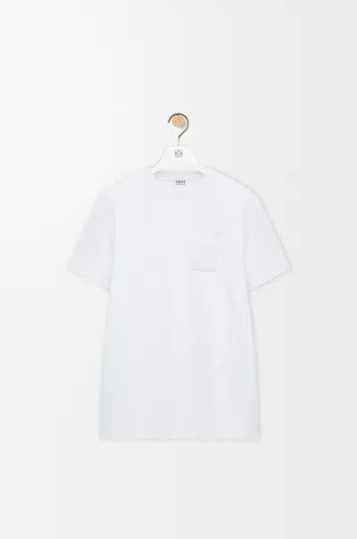 Loewe Relaxed Fit T-shirt In Cotton In White
