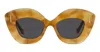 Loewe Retro Cat-eye Sunglasses In Havana