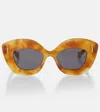 Loewe Retro Cat-eye Sunglasses In Yellow