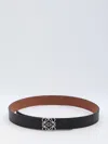 Loewe Men Reversible Anagram Belt In Black