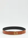 Loewe Reversible Anagram Belt In Brown