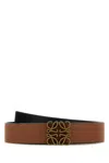 Loewe Men Caramel Leather Reversible Belt