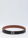 Loewe Men Reversible Anagram Belt In Black