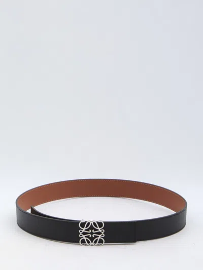 Loewe Reversible Anagram Belt In Black