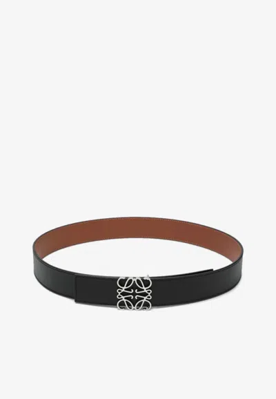 Loewe Reversible Anagram Belt In Black