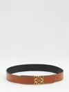 Loewe Reversible Anagram Belt In Brown