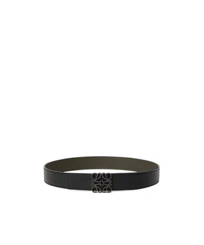 Loewe Reversible Anagram Belt In Black