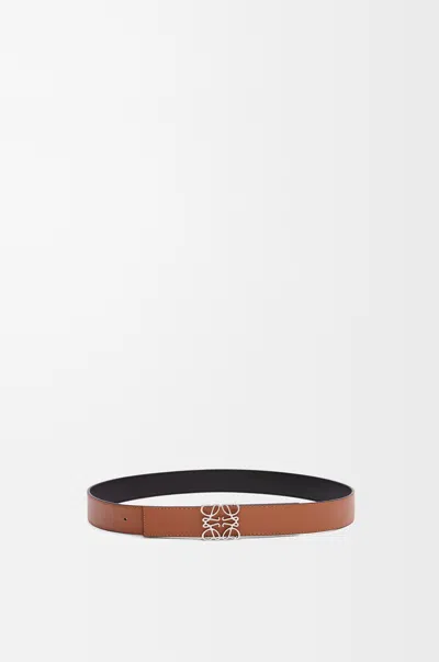 Loewe Reversible Anagram Belt In Smooth Leather Skin Size: 110 For Man In Brown