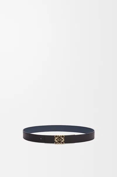 Loewe Reversible Anagram Belt In Smooth Leather Skin Size: 90 For Man In Neutral