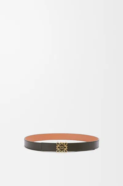 Loewe Reversible Anagram Belt In Smooth Leather Skin Size:90 For Woman In Multi