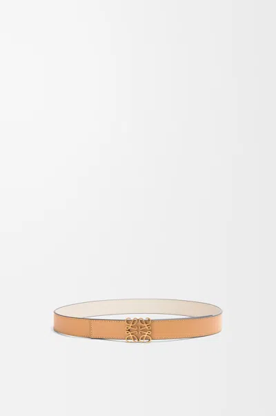 Loewe Anagram Reversible Leather Belt In Multi
