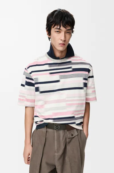 Loewe Reversible Anagram Belt In Supple Grained Leather Skin Size: 85 For Man In Purple