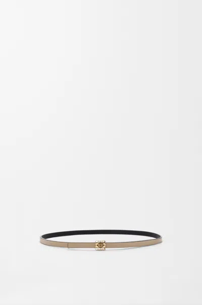 Loewe Reversible Anagram Bombé Belt In Smooth Leather Skin Size: 95 For Woman In Brown