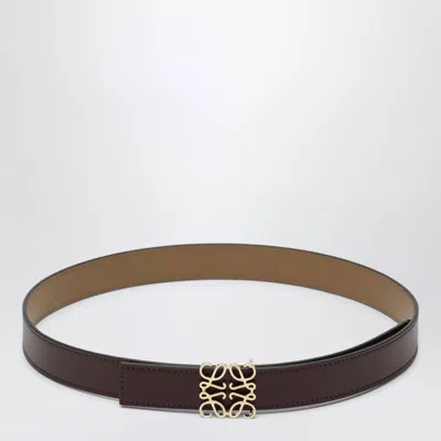 Loewe Reversible Anagram Buckled Belt In Brown