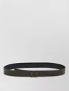 Loewe Reversible Anagram Calfskin Leather Belt In Green