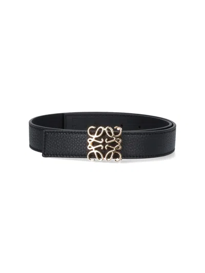 Loewe Reversible Belt "anagram" In Black