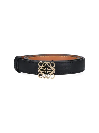 Loewe Reversible Belt "anagram" In Black