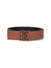 Loewe Reversible Belt "anagram" In Brown