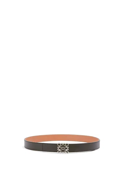 Loewe Reversible Belt For Women In Black And Tan