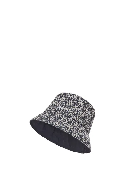 Loewe Reversible Anagram Bucket Hat In Black